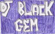 Some black gem artwork hand drowing made by Rahamim